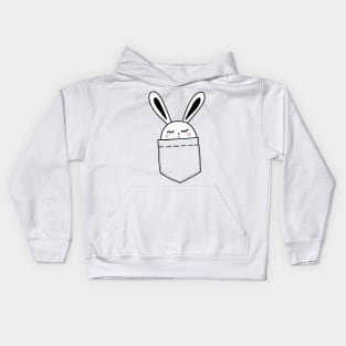 Cute sweet bunny with carrot Kids Hoodie